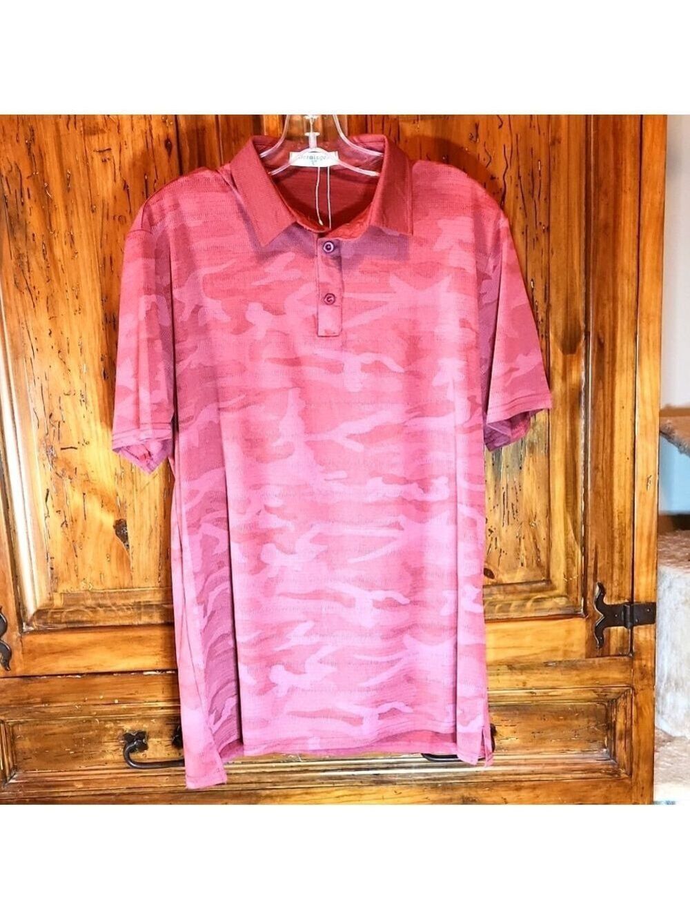 Derminpro men's camo golf polo